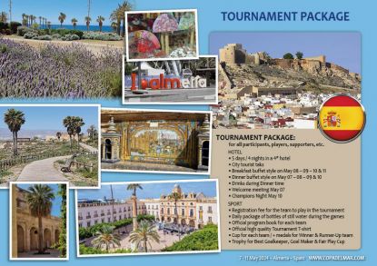 TOURNAMENT PACKAGE PRICE includes